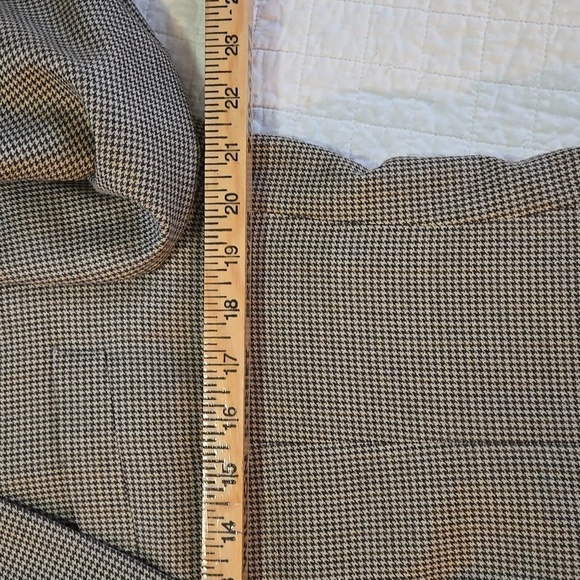 Mens 42 R Ralph Lauren Silk Wool Blend Houndstooth Suit Jacket Macys Mens Wear - Picture 7 of 13
